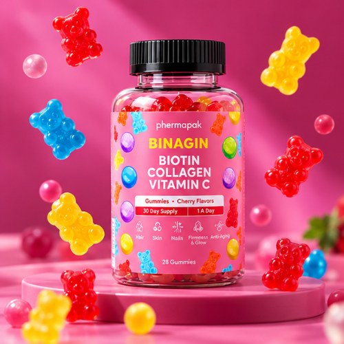 Binagin Biotin, Collagen & Vitamin C Gummies