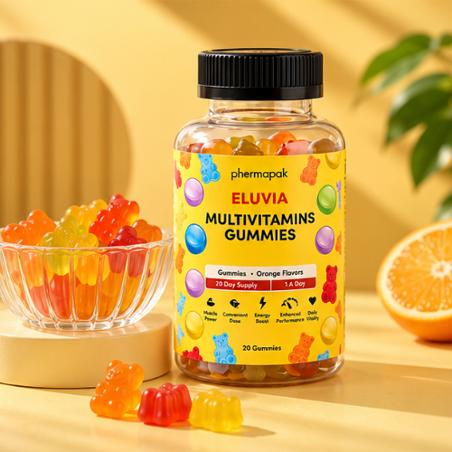Phermapak Eluvia Multivitamins Gummies – Orange Flavour