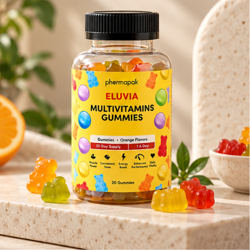 Phermapak Eluvia Multivitamins Gummies – Orange Flavour