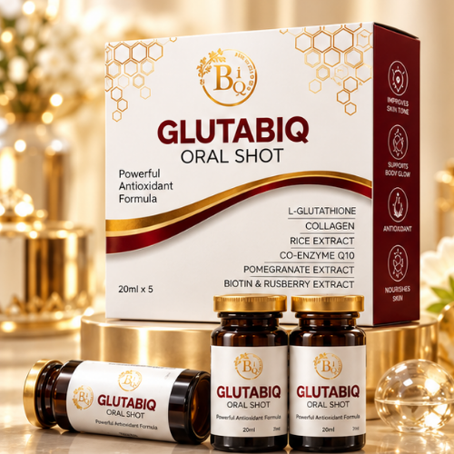 GlutaBiq Oral Shot – Skin Radiance Supplement (20ml × 5)