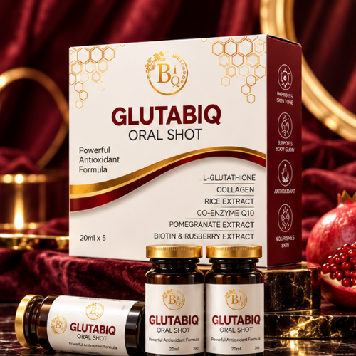 GlutaBiq Oral Shot – Skin Radiance Supplement (20ml × 5)