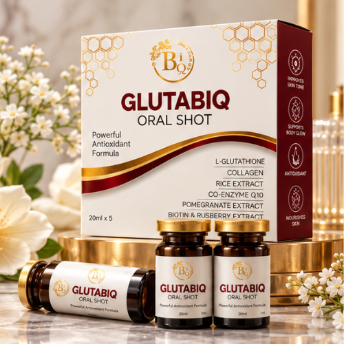 GlutaBiq Oral Shot – Skin Radiance Supplement (20ml × 5)